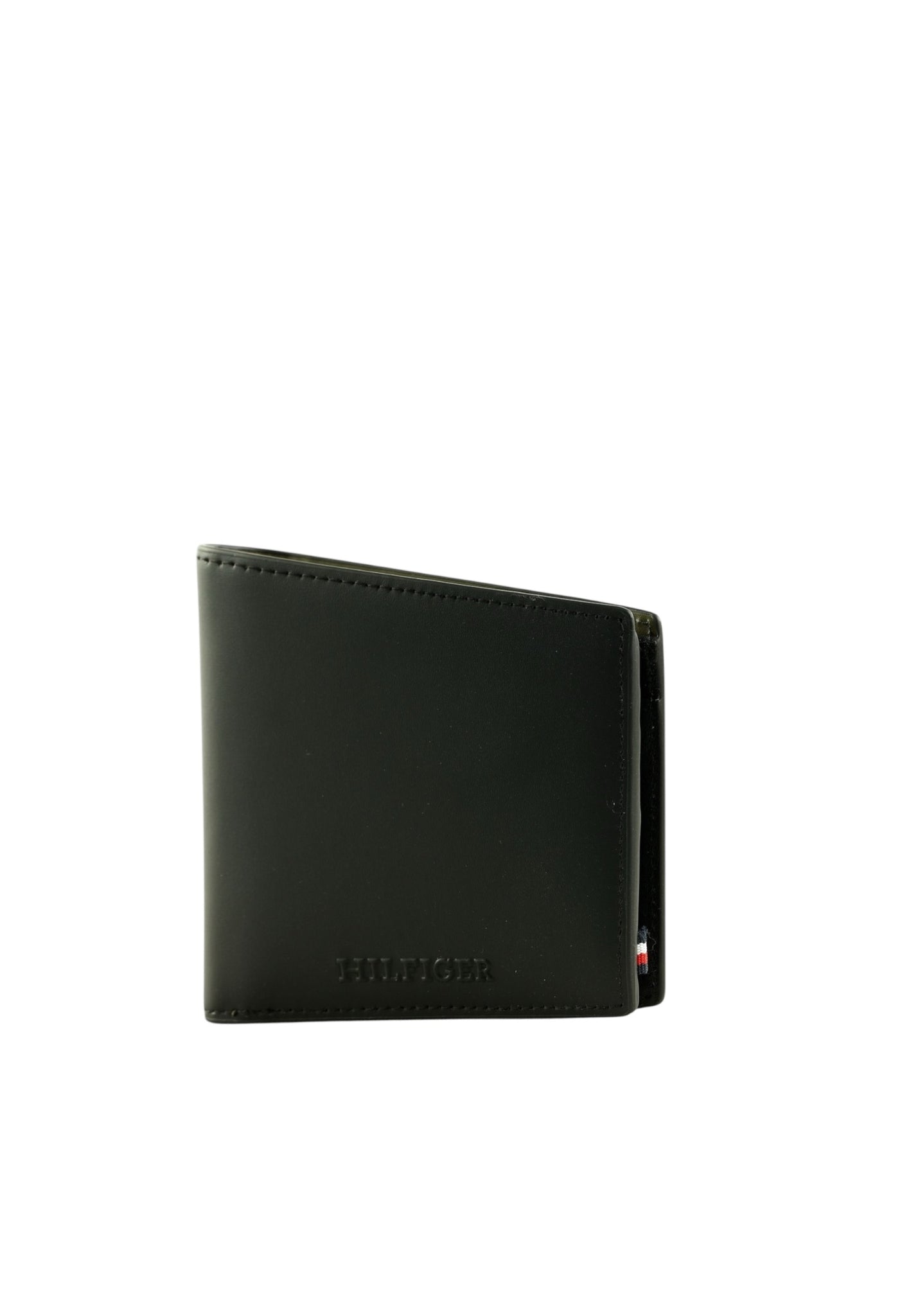 PORTAFOGLIO TOMMY HILFIGER UOMO SENZA RIBALTINA  AM0AM12504 BDS NERO-VERDE