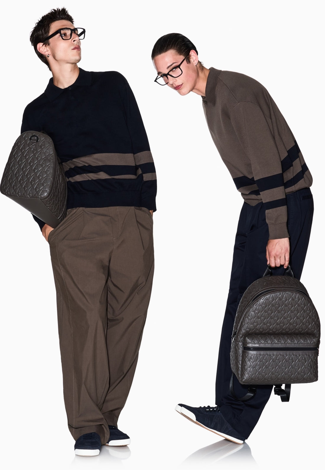 ZAINO ARMANI EXCHANGE UOMO XM000237 AF12133 U6200 MAJOR BROWN