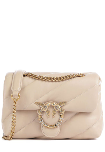 BORSA PINKO LOVE MINI PUFF NEW BUCKLE 107058 A0F2 C50Q BEIGE