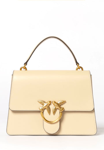 BORSA PINKO LOVE ONE TOP HANDLE MINI LIGHT 100071 A0F1 C39Q GIALLO VANIGLIA