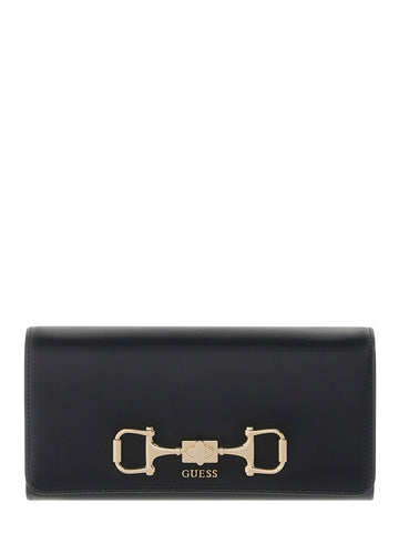 PORTAFOGLIO DONNA CON PATTA GUESS JANIE VG9910155 BLACK