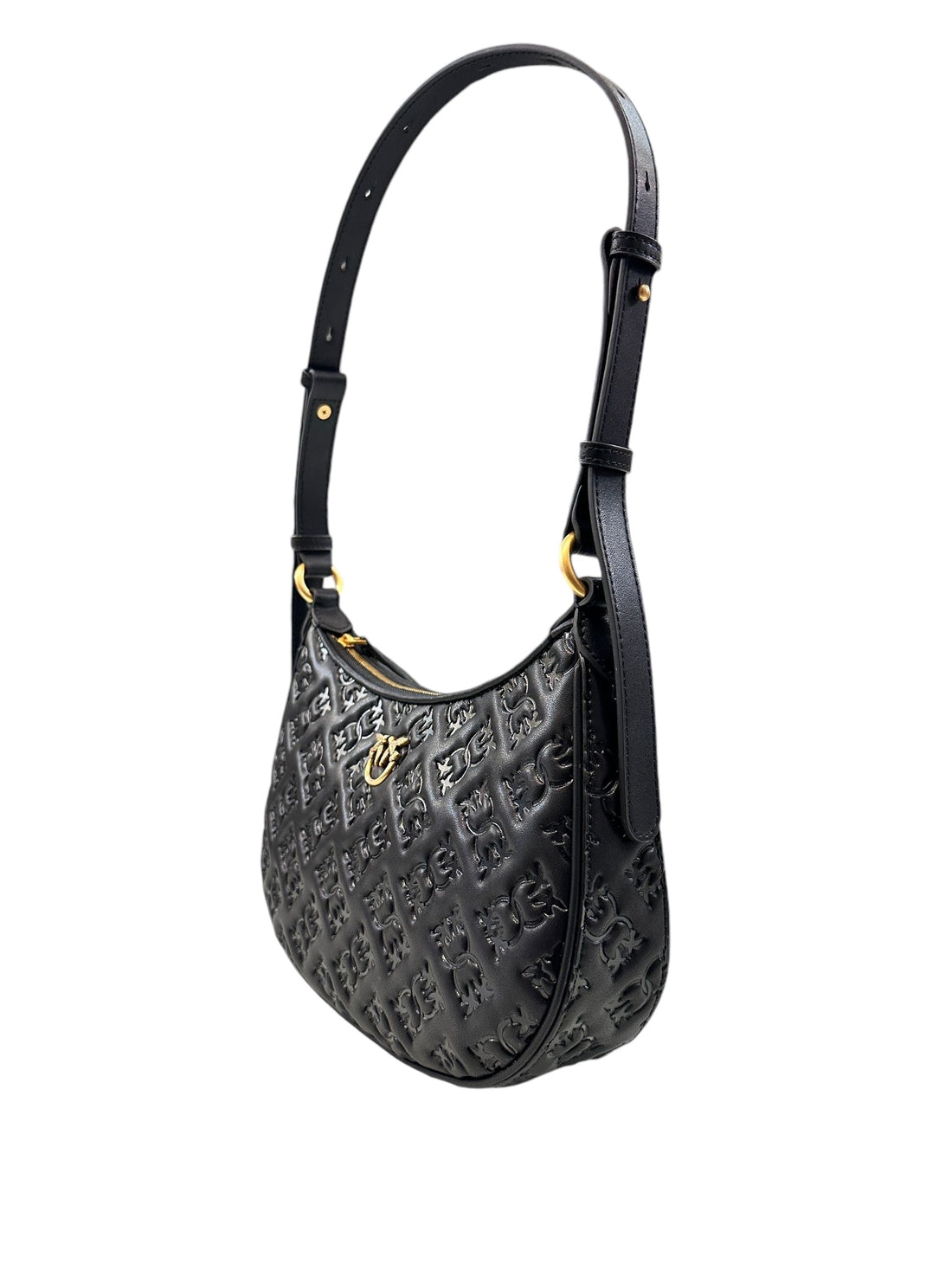 BORSA PINKO HALF MOON MINI IMPRIME' 102970 A1YB Z99Q NERO