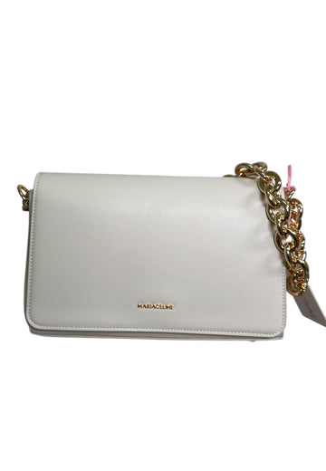BORSA A SPALLA E TRACOLLA MEDIA DONNA MARIACELINE MC6603-3 IVORY