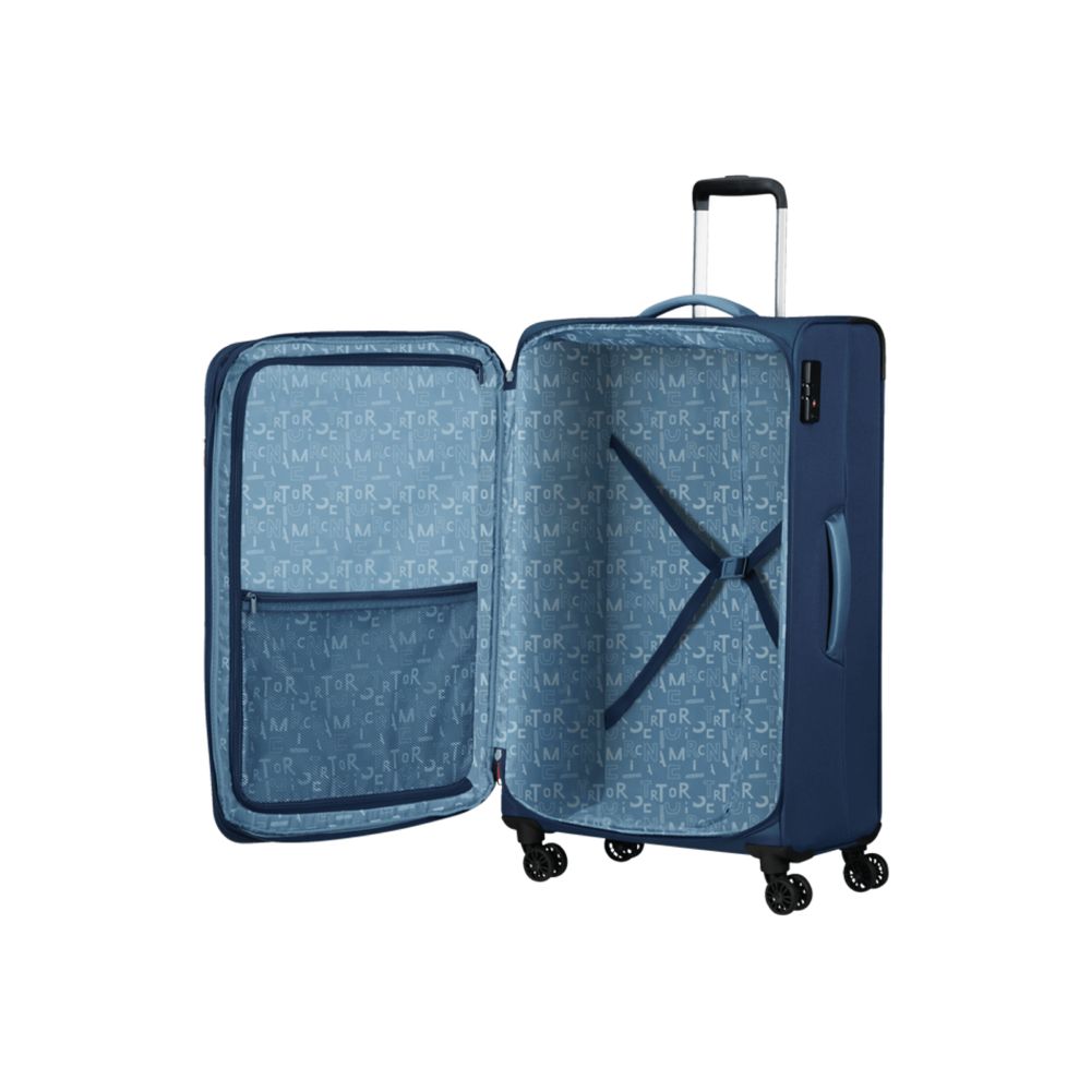 VALIGIA AMERICAN TOURISTER MEDIA PULSONIC 146517 NAVY 68 CM - Biosa Borse